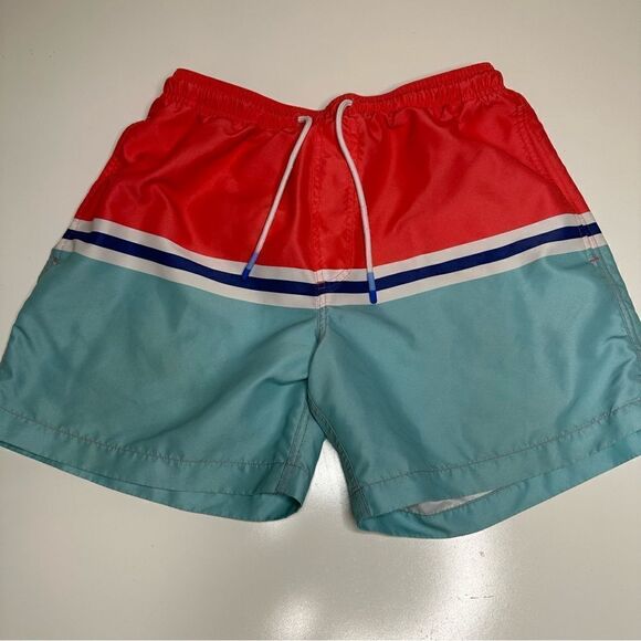 Southern Tide Red-Teal-Navy-White Hybrids in size Medium with 5.5" IS - Picture 2 of 7